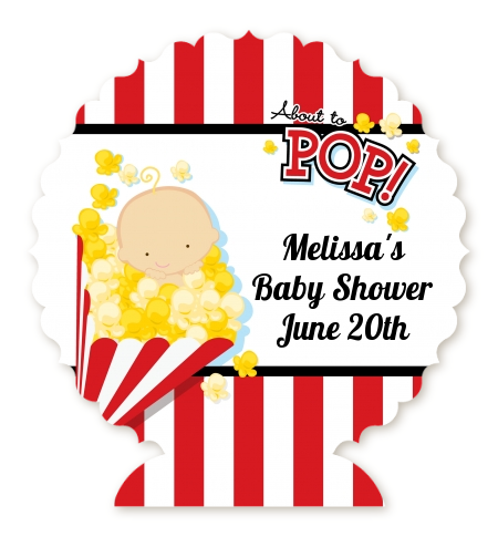 About To Pop - Personalized Baby Shower Centerpiece Stand
