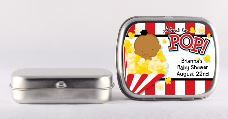 About To Pop - Personalized Baby Shower Mint Tins
