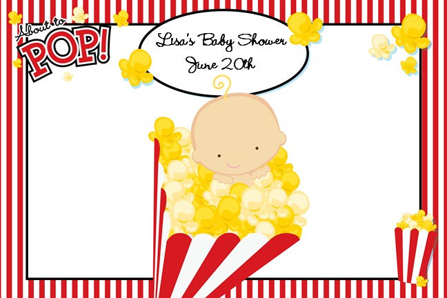 About To Pop - Personalized Baby Shower Placemats