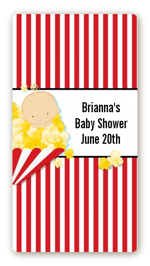 About To Pop - Custom Rectangle Baby Shower Sticker/Labels