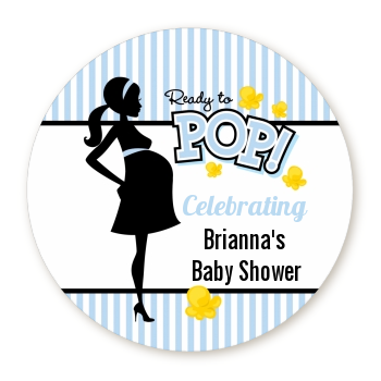 Ready To Pop Blue - Personalized Baby Shower Table Confetti