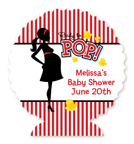 Ready To Pop - Personalized Baby Shower Centerpiece Stand