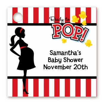 Ready To Pop - Personalized Baby Shower Card Stock Favor Tags
