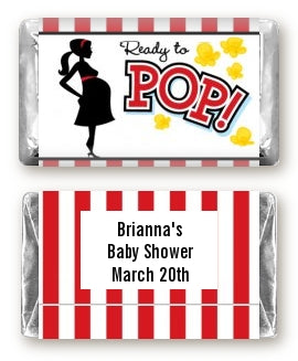 Ready To Pop - Personalized Baby Shower Mini Candy Bar Wrappers