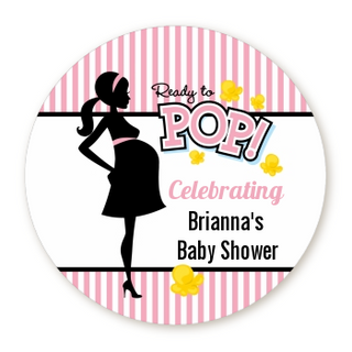 Ready To Pop Pink - Personalized Baby Shower Table Confetti