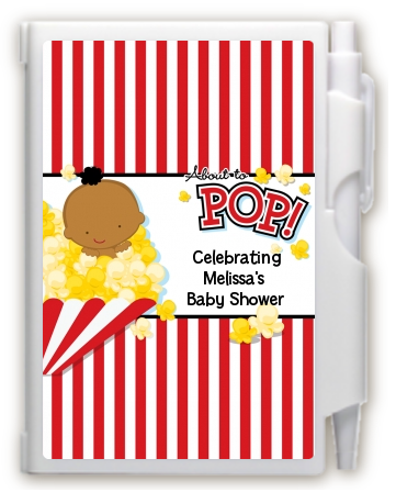 About To Pop - Baby Shower Personalized Notebook Favor