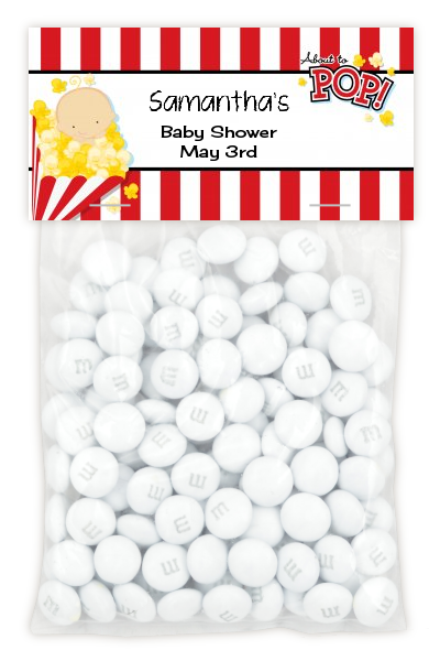 About To Pop - Custom Baby Shower Treat Bag Topper