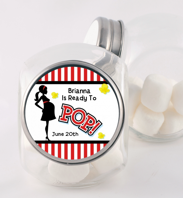 Ready To Pop - Personalized Baby Shower Candy Jar