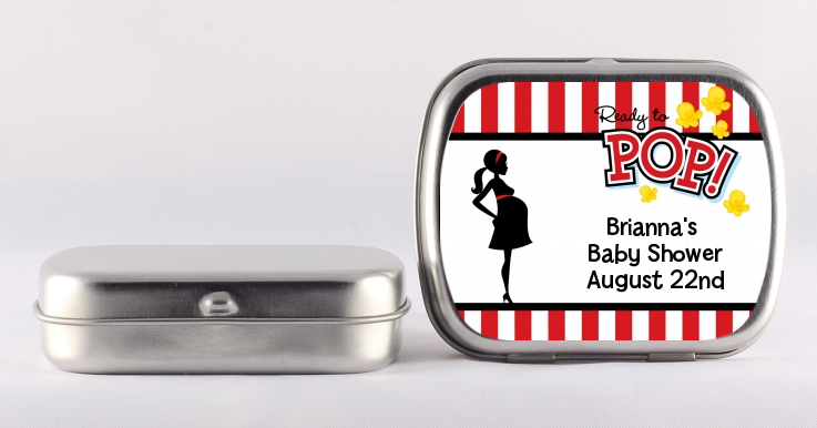 Ready To Pop - Personalized Baby Shower Mint Tins