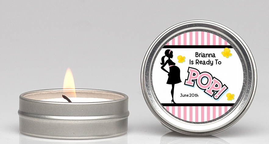 Ready To Pop Pink - Baby Shower Candle Favors