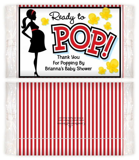 Ready To Pop - Personalized Popcorn Wrapper Baby Shower Favors