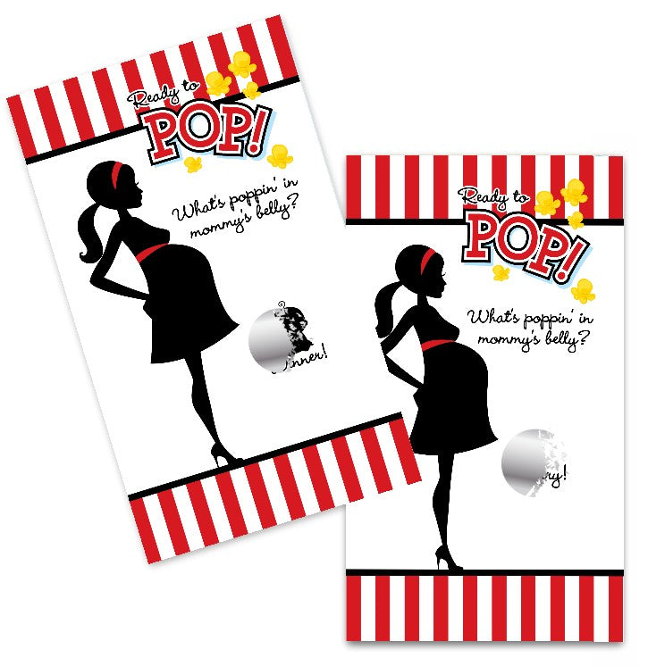 Ready To Pop - Baby Shower Scratch Off Game Tickets