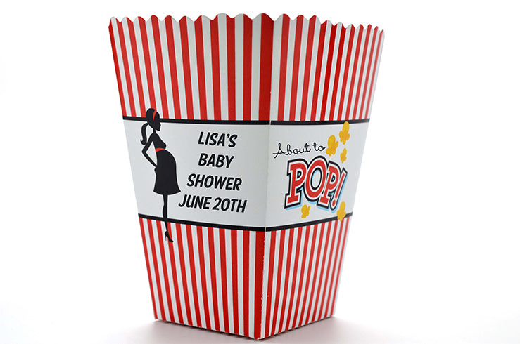 Ready To Pop - Personalized Baby Shower Popcorn Boxes