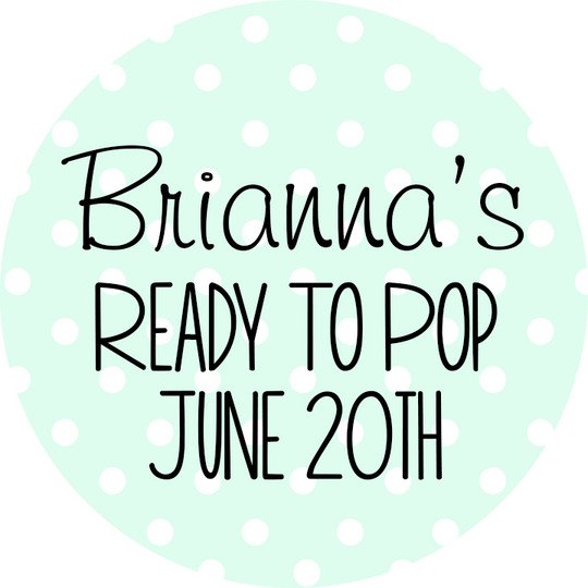Ready To Pop Polka Dots Personalized Round Sticker Label
