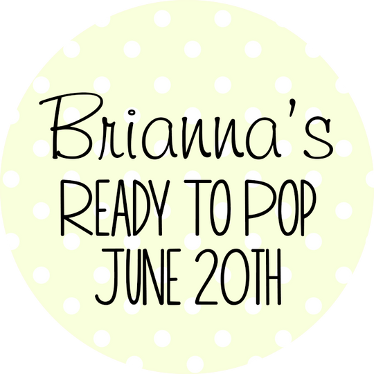 Ready To Pop® Polka Dots Personalized Round Sticker Label