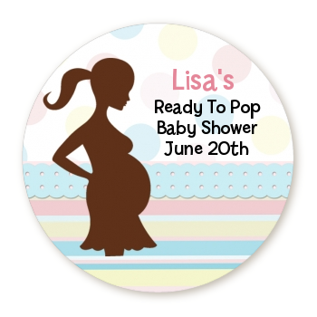 Ready To Pop® Pastel Colors - Personalized Round Sticker Label